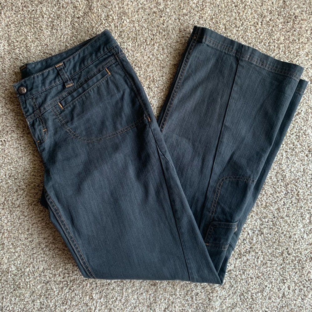 Athleta Dry Dipper Cargo Jeans Size 12 Indigo